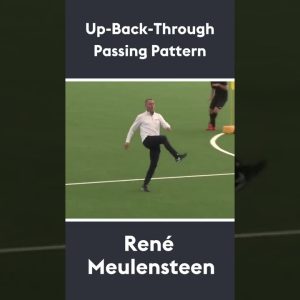 Up-Back-Through Passing Pattern | René Meulensteen ⚽️ #shorts