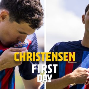 [BEHIND THE SCENES] ANDREAS CHRISTENSEN our new Culer ✨