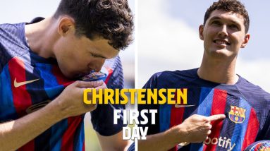 [BEHIND THE SCENES] ANDREAS CHRISTENSEN our new Culer ✨