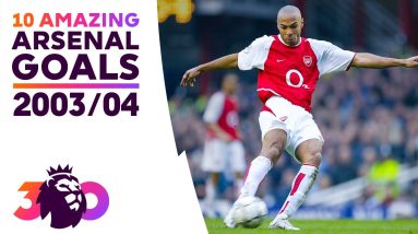 10 AMAZING Arsenal goals from 'Invincibles' season | PL30