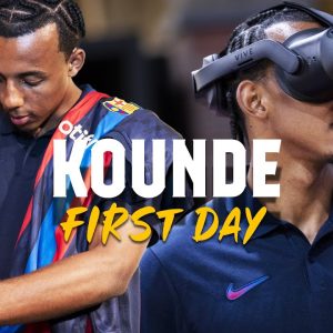 💥 JULES KOUNDE: HIS FIRST DAY AT BARÇA 💥