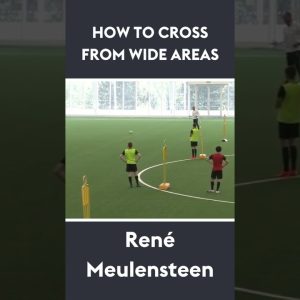 How to cross from wide areas | René Meulensteen #shorts