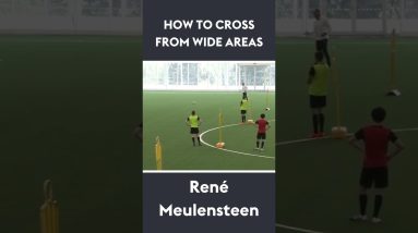 How to cross from wide areas | René Meulensteen #shorts