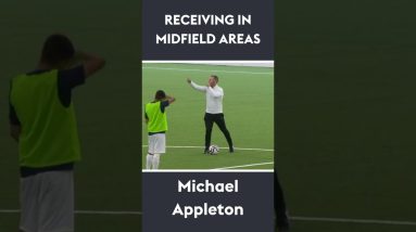 Receiving in Midfield Areas | Michael Appleton ⚽️ #shorts