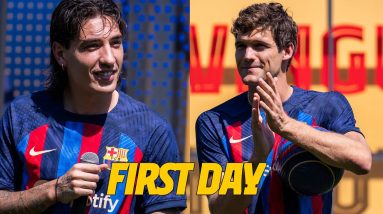 💥 MARCOS ALONSO & BELLERÍN: THEIR FIRST DAY AT BARÇA 💥