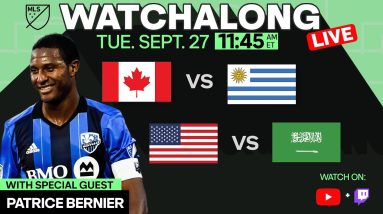 LIVE STREAM: Canada v Uruguay & Saudi Arabia v USA Watchalong with Patrice Bernier