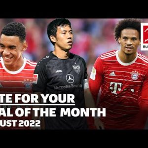 BEST GOALS in August • Musiala, Sané or …? – Goal of the Month!