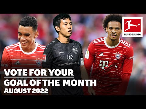 BEST GOALS in August • Musiala, Sané or …? – Goal of the Month!
