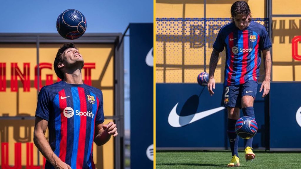 MARCOS ALONSO & BELLERÍN'S FIRST TOUCHES AS BARÇA PLAYERS ⚽💙❤️