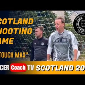 SoccerCoachTV - Try this Fun Shooting Game I did with Pentland Athletic FC in Scotland.