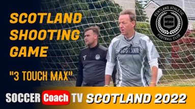 SoccerCoachTV - Try this Fun Shooting Game I did with Pentland Athletic FC in Scotland.