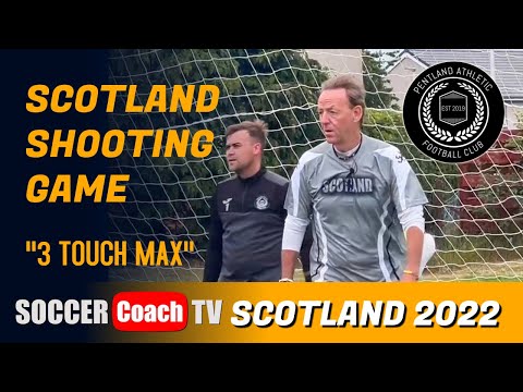 SoccerCoachTV - Try this Fun Shooting Game I did with Pentland Athletic FC in Scotland.