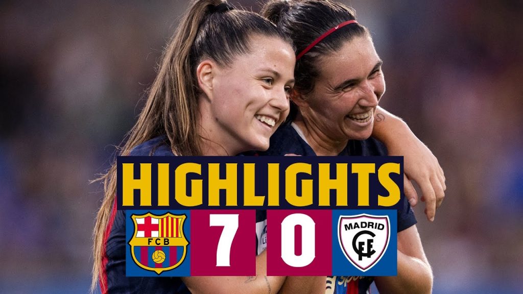 ⚽️💥 BARÇA WOMEN 7-0 MADRID CFF - Liga Iberdrola 💥