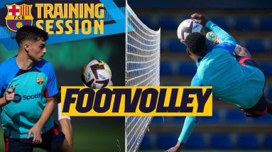 ACROBATIC SKILLS & FUN in FOOTVOLLEY MATCH!! 😜