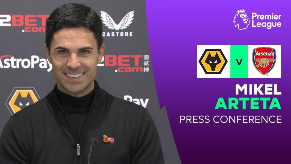 Mikel Arteta reacts to Wolves 0-2 Arsenal & reveals reaction to Man City defeat | Premier League