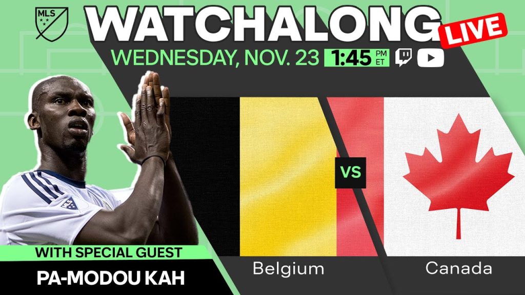 LIVE: Belgium vs Canada World Cup Watchalong Show with Pa-Modou Kah