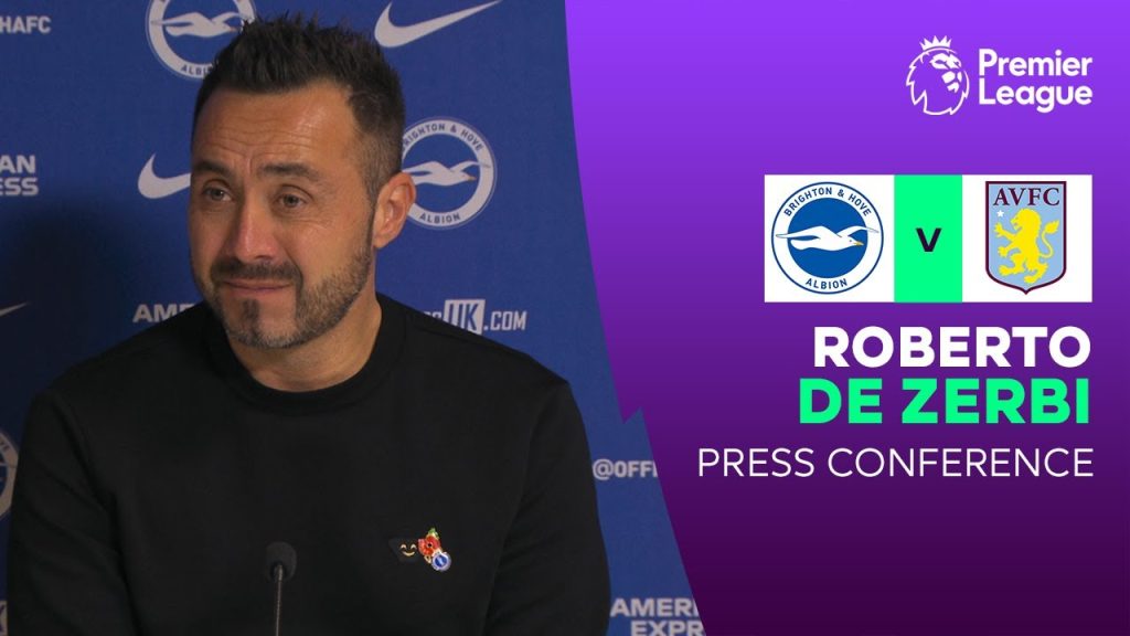 Roberto De Zerbi reacts to Brighton 1-2 Aston Villa | Premier League
