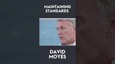 How do you maintain standards in coaching? | David Moyes 🗣 #shorts