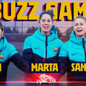 🤔😂 CAMPIONS LEAGUE BUZZ GAME I Mapi Leon, Marta Torrejón & Sandra Paños ⚽️