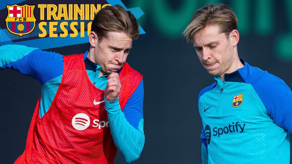 FRENKIE DE JONG RETURNS TO TRAINING 💙❤️