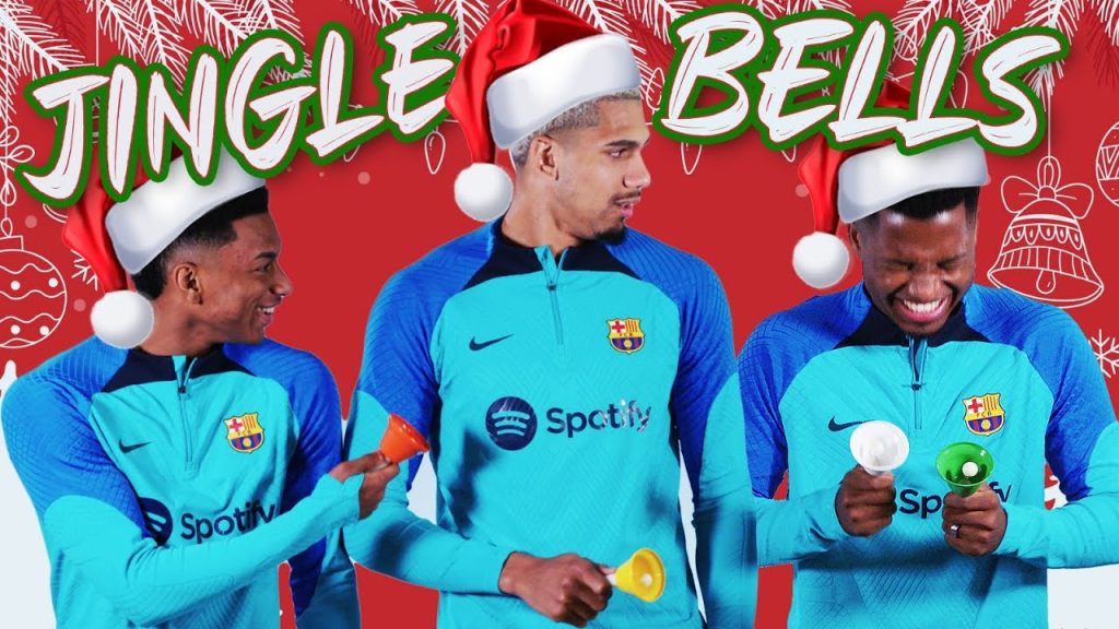 🔔 ANSU FATI, ARAUJO & BALDE I JINGLE BELLS CHALLENGE 🎄🎅