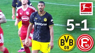 Haller Comeback & Malen Brace | Borussia Dortmund vs. Fortuna Düsseldorf 5-1 | Highlights