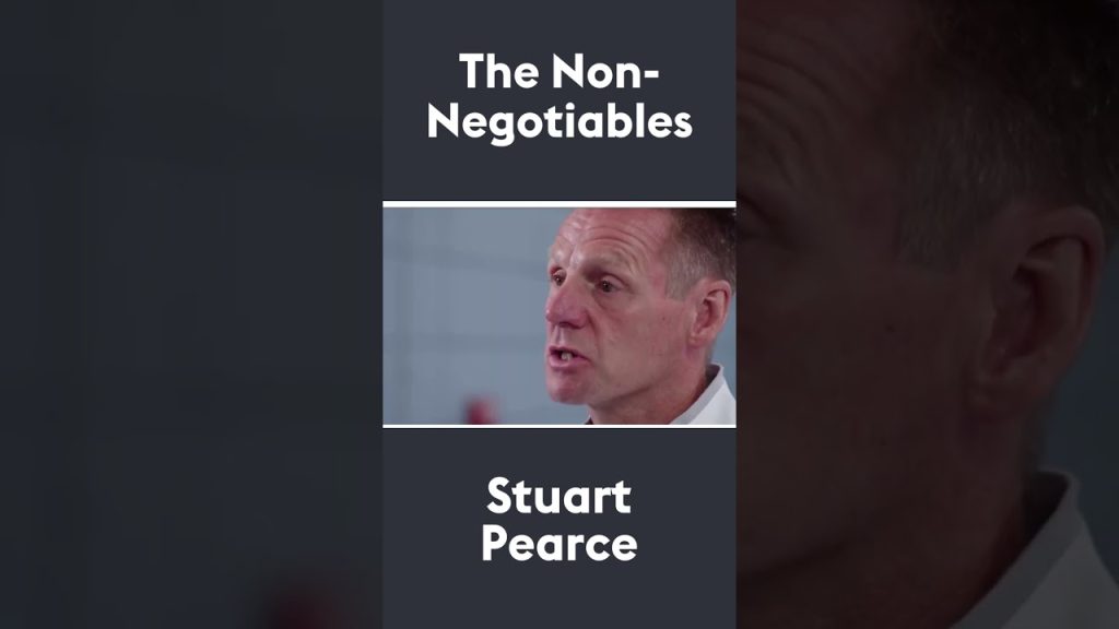 The Non Negotiables | Staurt Pearce 🗣 #shorts