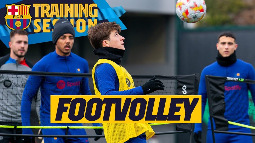 RAPHINHA, KOUNDÉ, BALDÉ play in SPECTACULAR FOOTVOLLEY Match! 🏐🔥