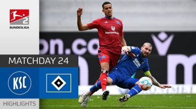 Karlsruhe-Gala Surprises HSV | KSC - Hamburger SV 4-2 | Highlights | MD 24 - BuLi 2 22/23