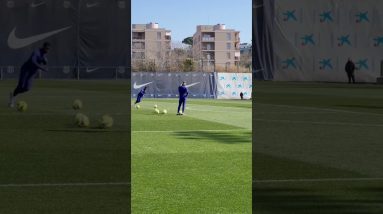 Ansu Fati goes top corner! 🕸 #shorts