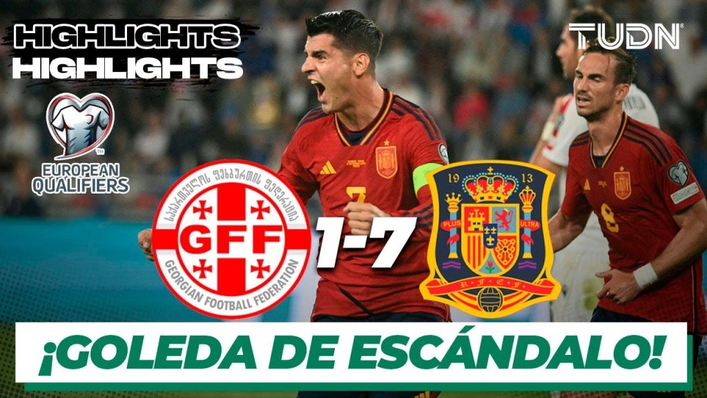 Georgia 1-7 España - HIGHLIGHTS | UEFA Qualifiers 2023 | TUDN 10 1706836309 maxresdefault