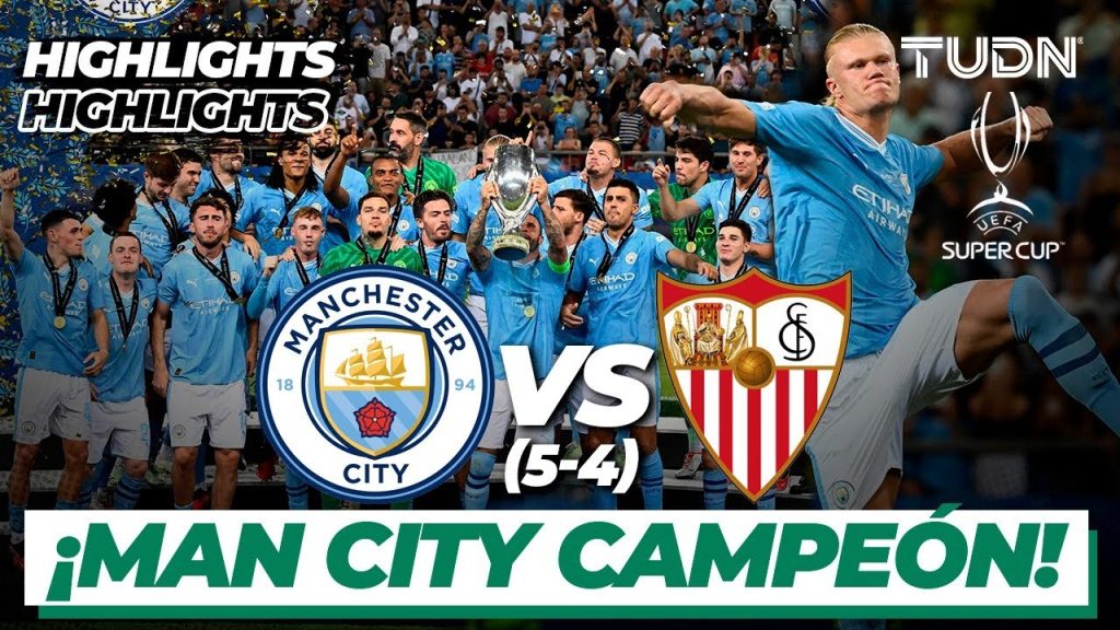 Highlights | Manchester City (5)vs(4) Sevilla I Supercup | TUDN 3 1706960836 maxresdefault