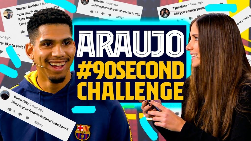 💇♂️🧔 Mingueza's hair or Mingueza's beard?! | ARAUJO'S #90secondschallenge 2 1714726720 maxresdefault