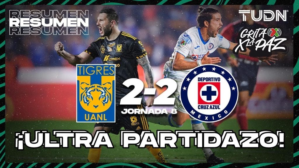 Resumen y goles | Tigres 2-2 Cruz Azul | Grita México C22 - J8 | TUDN 9 1715400030 maxresdefault