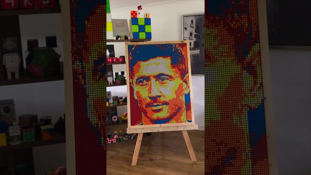 Rubik's cube art! 👨🎨 IG:@ mr.cube_collector #fcbarcelona #shorts 7 1715682147 maxresdefault