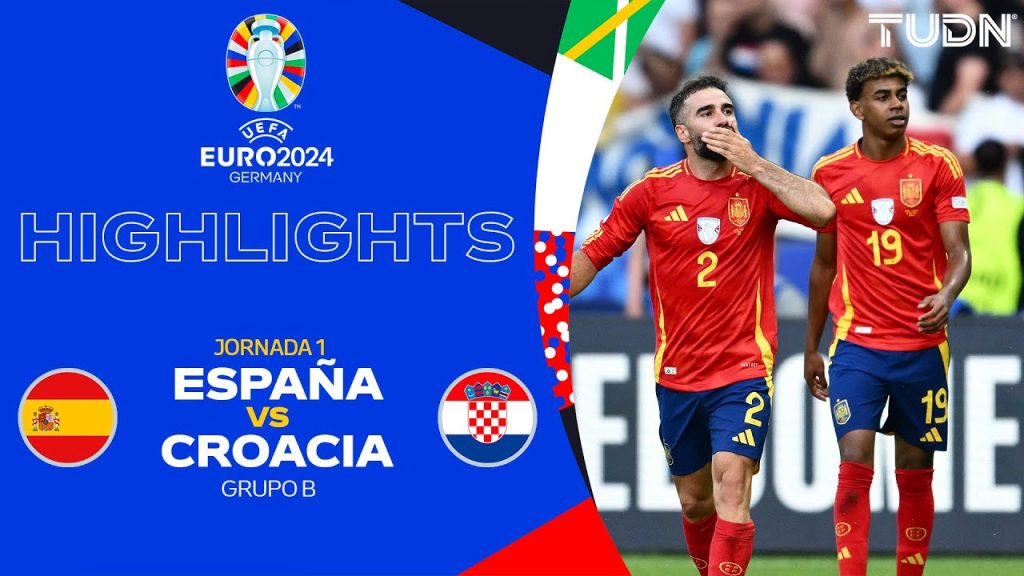 HIGHLIGHTS - España vs Croacia | UEFA EURO 2024 - J1 | TUDN 10 1718792066 maxresdefault