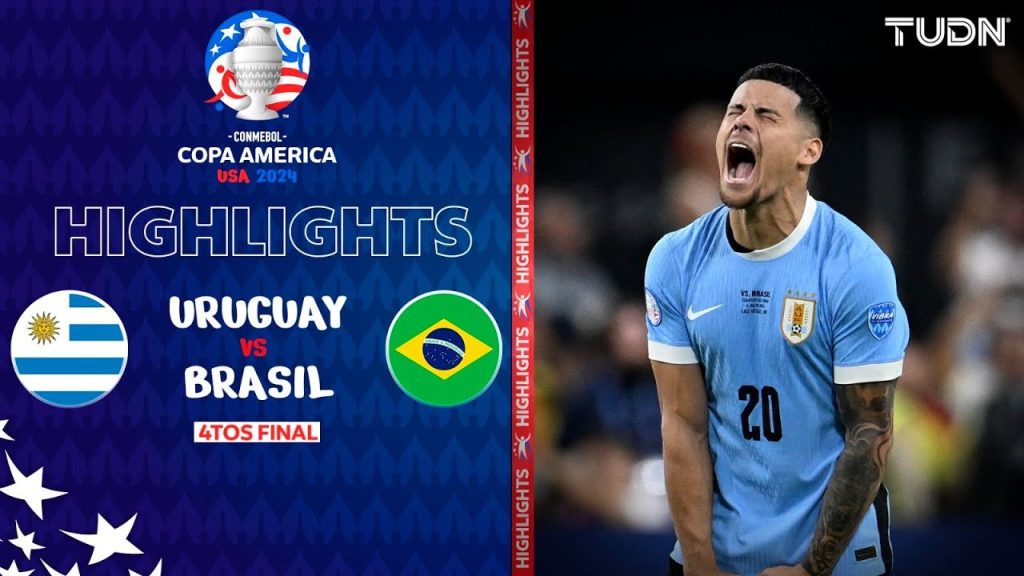 HIGHLIGHTS - Uruguay vs Brasil | Copa América 2024 - 4tos | TUDN 2 1721027813 maxresdefault