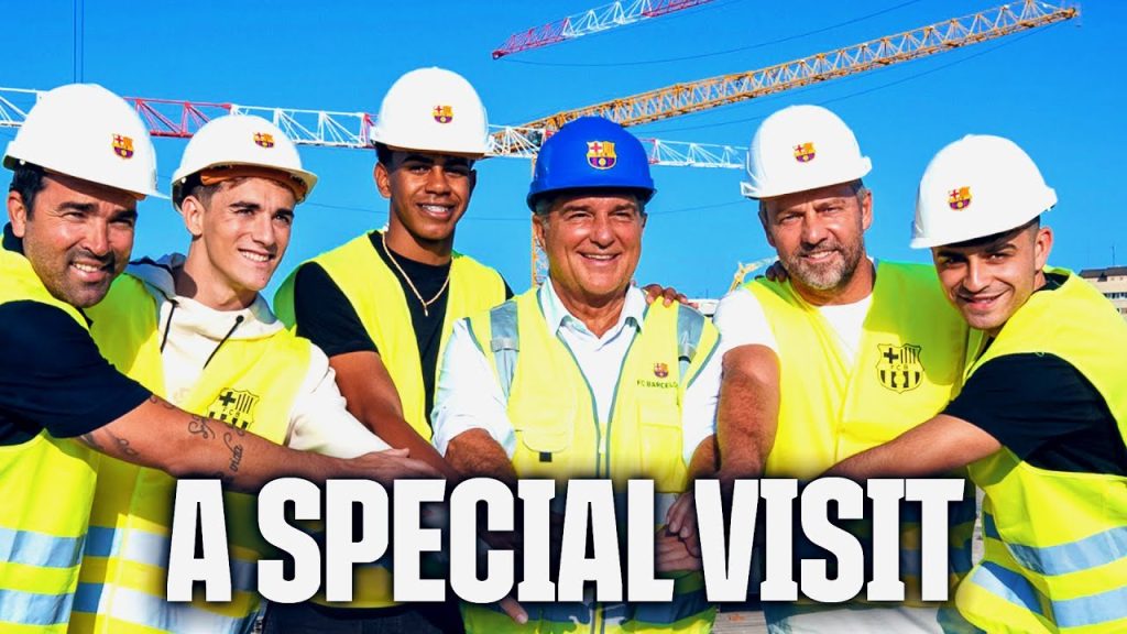 FLICK, GAVI, LAMINE YAMAL & PEDRI VISITS THE SPOTIFY CAMP NOU WORKS | FC Barcelona π΅π΄ 7 1721673149 maxresdefault