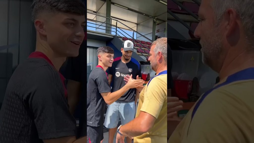 Flick meets Araujo & Pedri π #fcbarcelona #shorts 4 1721685925 maxresdefault