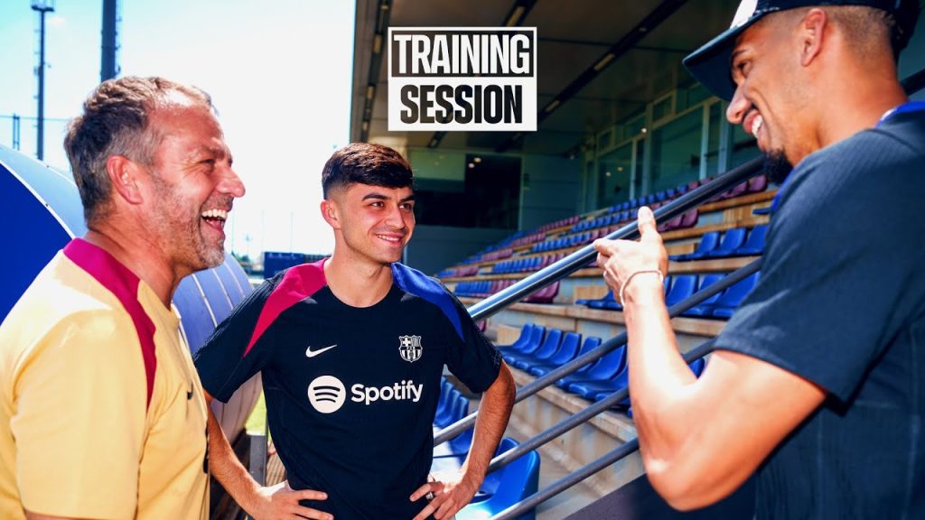 FLICK MEETS ARAUJO & PEDRI + BACK TO WORK | FC Barcelona training π΅π΄ 3 1721690187 maxresdefault