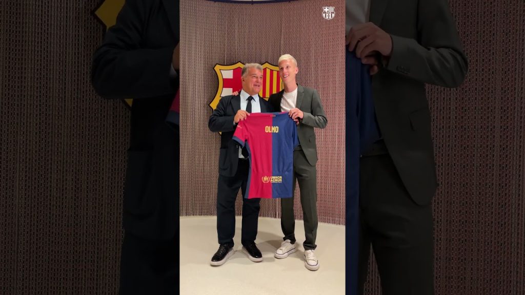 💙❤️ President Joan Laporta & Dani Olmo #fcbarcelona #shorts 8 1723729599 maxresdefault