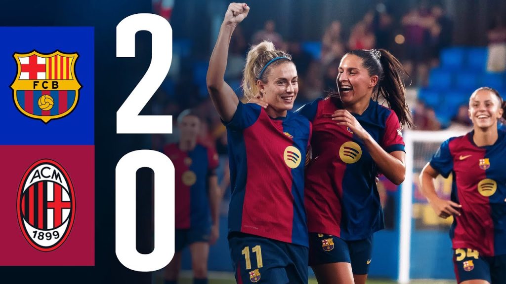 HIGHLIGHTS | FC BARCELONA 2 vs 0 AC MILAN | GAMPER 2024 3 1724779051 maxresdefault