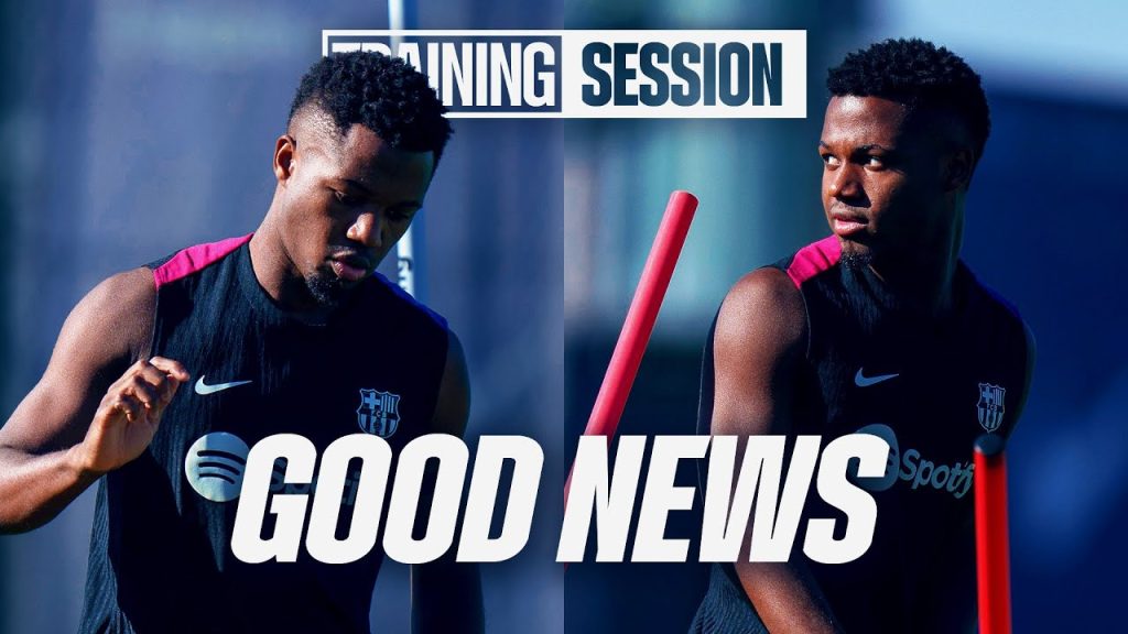 ANSU FATI is BACK with the GROUP! | FC Barcelona training 🔵🔴 10 1726217265 maxresdefault