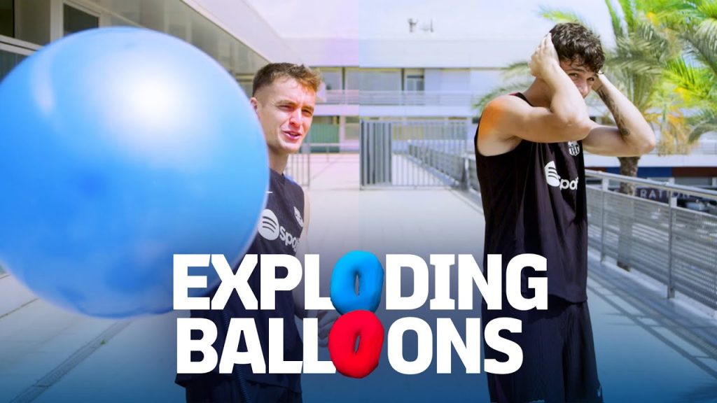 🎈💥💥🎈 BOOM! EXPLODING BALLOONS CHALLENGE WITH MARC CASADÓ & HÉCTOR FORT | FC Barcelona 🔵🔴 5 1726298620 maxresdefault