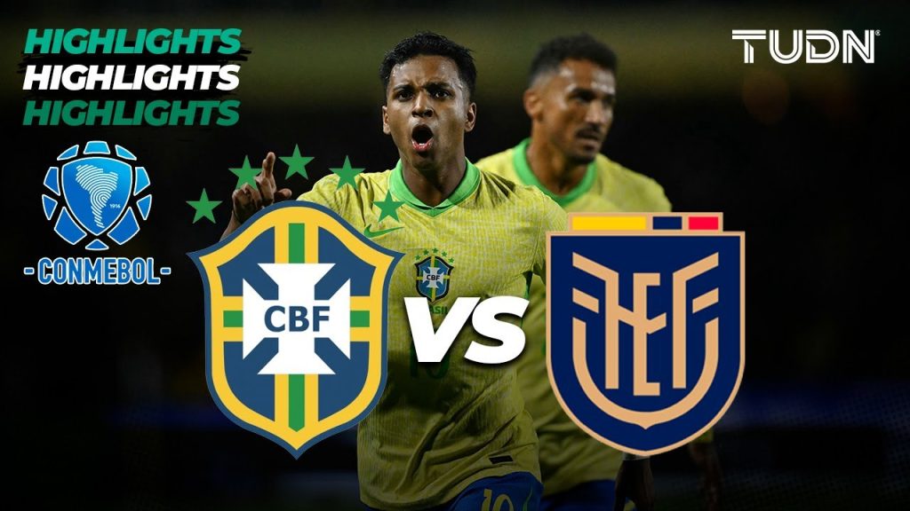 HIGHLIGHTS | Brasil vs Ecuador | CONMEBOL Eliminatoria 2026 |TUDN 2 1726411888 maxresdefault