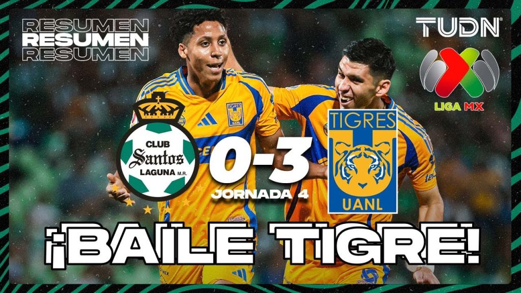 HIGHLIGHTS | Santos 0-3 Tigres | Liga Mx -AP2024 - J4 | TUDN 5 1728032506 maxresdefault