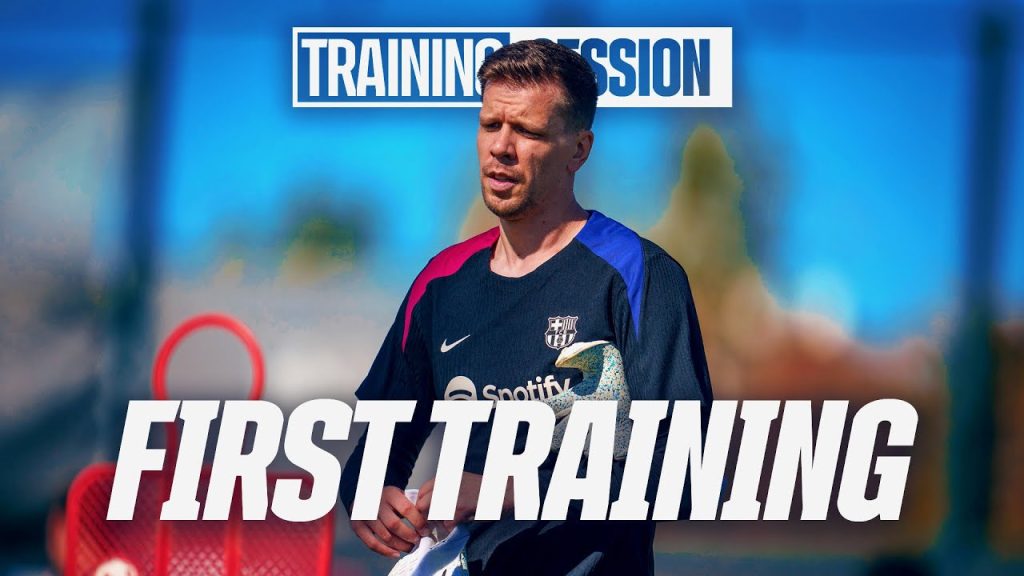 WOJCIECH SZCZESNY's FIRST TRAINING for FC BARCELONA! 🔵🔴 7 1728291580 maxresdefault