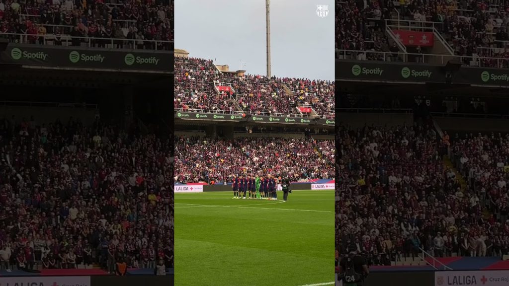 The minute of silence, in memory of the victims of DANA. Rest in peace. 🙏🏼 #fcbarcelona #shorts 5 1731236786 maxresdefault