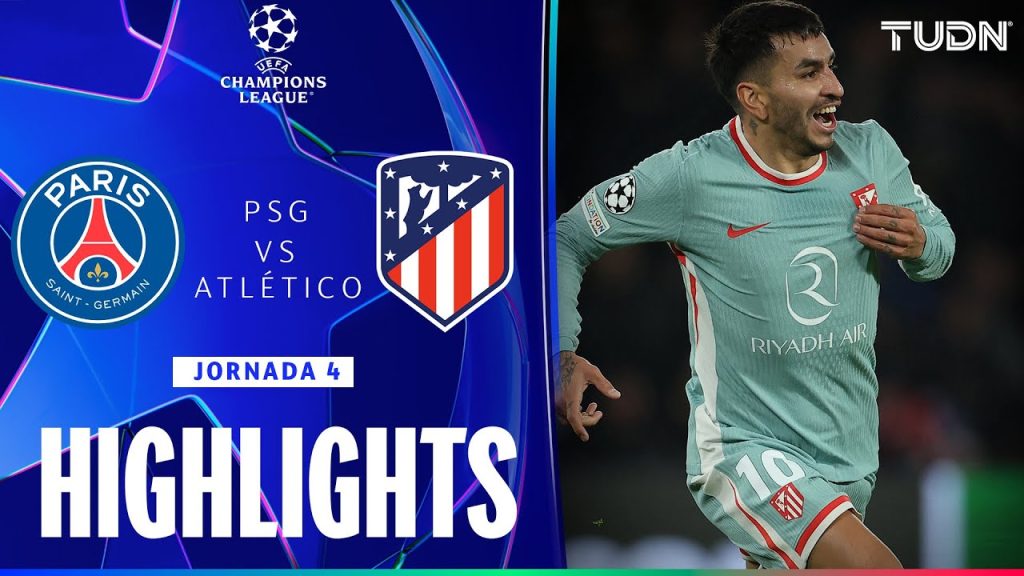 HIGHLIGHTS - PSG vs Atlético Madrid | UEFA Champions League 24/25 | TUDN 8 1731270445 maxresdefault