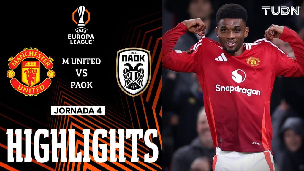 HIGHLIGHTS - Manchester United vs PAOK | UEFA Europa League 2024/25 | TUDN 5 1731506598 maxresdefault